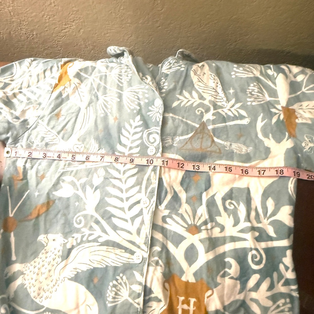 Pottery Barn Teen Harry Potter Organic Cotton Pajama Set Blue Patronus Large - Picture 5 of 9